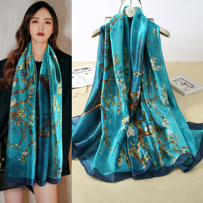 Écharpe en soie de luxe classi - Face Scarf Mask avis et prix