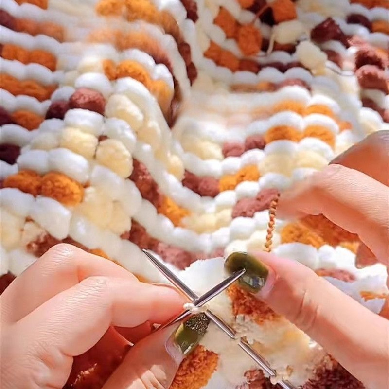 100g de fil à pompons, fil épa - Woven Scarf Blanket avis et prix