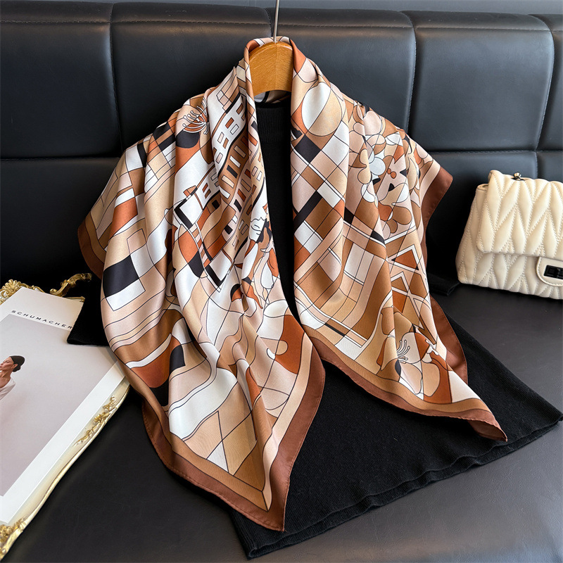 Nouveau Foulard Carré en Soie  - Scarf Silk Square avis et prix